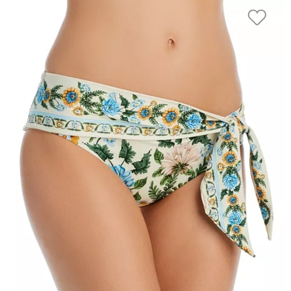 New!Agua Bendita Perla Aine Floral  Bikini Bottom - Picture 1 of 11